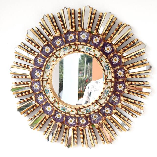"Peruvian Mirrors - ""Lime Purple 45cm" - image 1