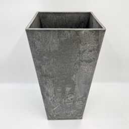 Artstone Ella Vase Grey Plant Pot, Recycled Plastic & Stone - H49cm - thumbnail 3