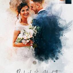 Personalised Anniversary Gift, Custom Couple Portrait, Wedding Painting From Photo, Birthday Christmas Illustration - thumbnail 3
