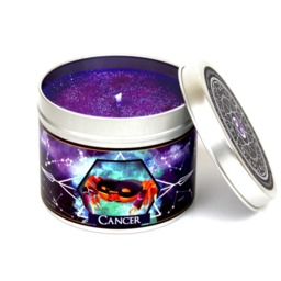 Cancer Zodiac Candle - Star Sign Crab Constellation Astrology Gifts Map Horoscope - thumbnail 2
