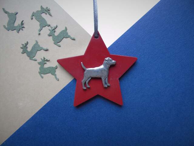 Patterdale Terrier Hanging Decoration - Dog Mum Christmas Ornament Owner Unique Decor - image 1