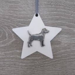 Patterdale Terrier Hanging Decoration - Dog Mum Christmas Ornament Owner Unique Decor - thumbnail 3