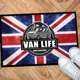 Van Life Camper Motorhome Mat - Union Jack Campervan Door Mat 60 X 40 cm Uj01 Motorhome Accessories - thumbnail 2