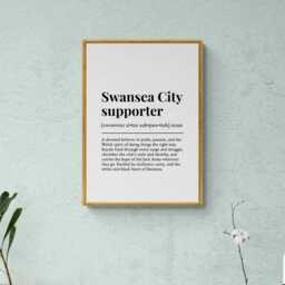 Swansea City Supporter Funny Definition Sport Football Gift Wall Art Print - thumbnail 3