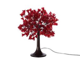 Red Table Lamp, Bedside Lamp With Jumping Flowers & Metal Wires, Romantic Special Desk For Her - Valentine Day