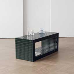 Emerald Tile Table. Coffee Designer Unique Tv Table For Living Room - thumbnail 4