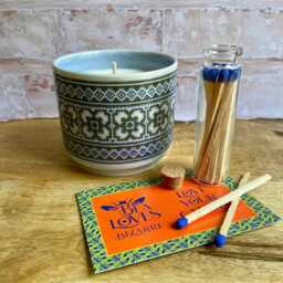 Tapestry Hornsea Pottery Container Scented Candle. Natural Soy Wax. Cooks Candle Gift. Reclaimed Interiors Vintage Living - thumbnail 3