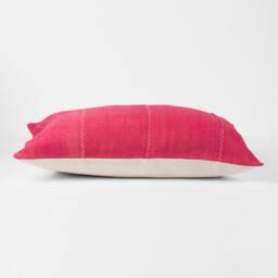 "Pink Pillow Cover, Mud Cloth - Hot Lumbar " - thumbnail 2