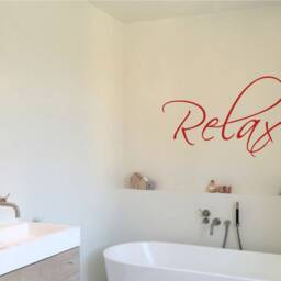 Relax Bathroom Sticker Decor Relaxation Wall For Decal Self Care Art Spa Relax Sign Washroom - thumbnail 3