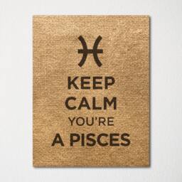 Keep Calm You're A Pisces - Fine Art Print Choice Of Color Purchase 3 & Receive 1 Free Custom Prints Available - thumbnail 3