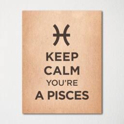 Keep Calm You're A Pisces - Fine Art Print Choice Of Color Purchase 3 & Receive 1 Free Custom Prints Available - thumbnail 2
