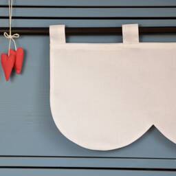 Double-Sided Pelmet On Suspenders With Bows, Various Colors To Choose From, Height & Width From - thumbnail 3