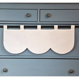 Double-Sided Pelmet On Suspenders With Bows, Various Colors To Choose From, Height & Width From - thumbnail 2