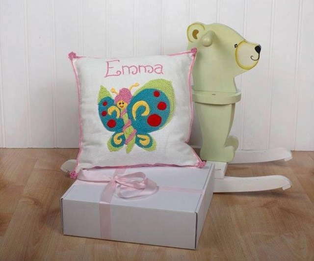 Personalised Butterfly Cushion , Butterflies Baby Room, Lover, My Nursery