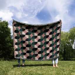 Retro Garden Woven Throw Blanket - thumbnail 2