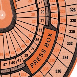 Vintage Baltimore Orioles Park Seating Chart Print Baseball Art - thumbnail 2