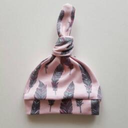 Feather Swaddle Blanket & Newborn Hat Set. Take Home Pink Feathers Swaddle. Baby Shower Gift. Photo Prop. Ready To Ship - thumbnail 3