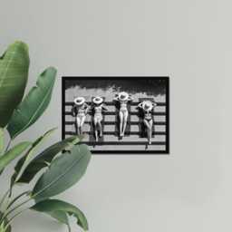 Vintage Girls Sunbathing Lounge Print, Luxury Fashion, Fine Art Photography Wall Art, Museum Quality Classic Black & White Poster - thumbnail 3