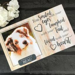 Pet Memorial Gift, Dog Memorial, Frame, Plaque, Photo Memorial Picture Cat - thumbnail 2