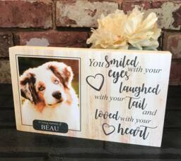 Pet Memorial Gift, Dog Memorial, Frame, Plaque, Photo Memorial Picture Cat