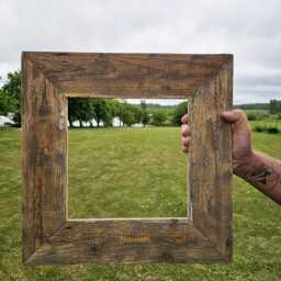 Rustic Picture Frame, Picture Frame, Wedding Photo Vintage Style Photo Distressed Shabby Chic Art Mirror Frame - thumbnail 2