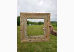 Rustic Picture Frame, Picture Frame, Wedding Photo Vintage Style Photo Distressed Shabby Chic Art Mirror Frame - thumbnail 1