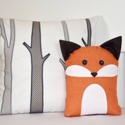 Woodland Blanket, Baby Boy Or Girl Crib Bedding, Forest Nursery Quilt, Cute Fox, Bear, Deer Blanket - thumbnail 3