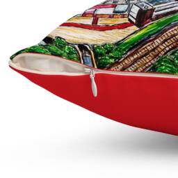 Manchester United Pillow Old Trafford Stadium Art, Football Fan Decor - thumbnail 3