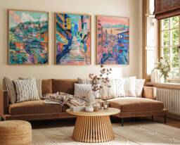 Set Of 3 Taipei Poster Set, Travel Prints, Taiwan Art, Decor, Taiwanese Gift, Oriental Wall Art