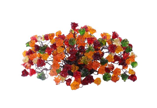 Wall Sconce Lighting With Warm Color Flowers , Decorative Wall Light For Living Room Up & Down Light - image 1