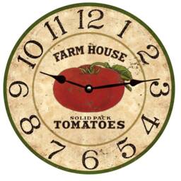 Tomato Clock - Harvest Country Kitchen Clock - thumbnail 1