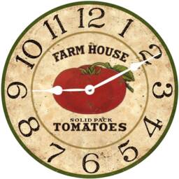 Tomato Clock - Harvest Country Kitchen Clock - thumbnail 2