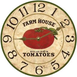 Tomato Clock - Harvest Country Kitchen Clock - thumbnail 3