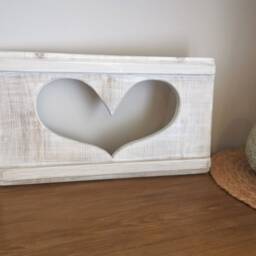 Wall Art Heart, Decorative Wall Panel, Heart Hanging, Art, Decor, Home Interiors, Rustic Wooden Panel - thumbnail 4