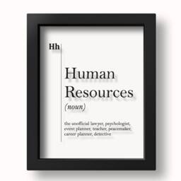 Transparent Human Resources Definition Print Hr Office Decor Recruiter Coworker New Job Gift Professions Wall Art Scandinavian Dictionary - thumbnail 3