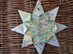 San Antonio, Origami Map Ornament Home Decor, Wall Art, Road Map, Vacation, Christmas, Holiday, Birthday, Wedding, Graduation, Moving, Gift