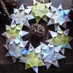 San Antonio, Origami Map Ornament Home Decor, Wall Art, Road Map, Vacation, Christmas, Holiday, Birthday, Wedding, Graduation, Moving, Gift - thumbnail 4