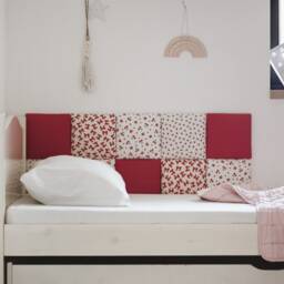 Hanging Headboard, Upholstered Headboard Tiles, Bedroom Wall Decor Over The Bed, Single/Full Queen Bed Panels For Teen Kids, Dorm - thumbnail 3
