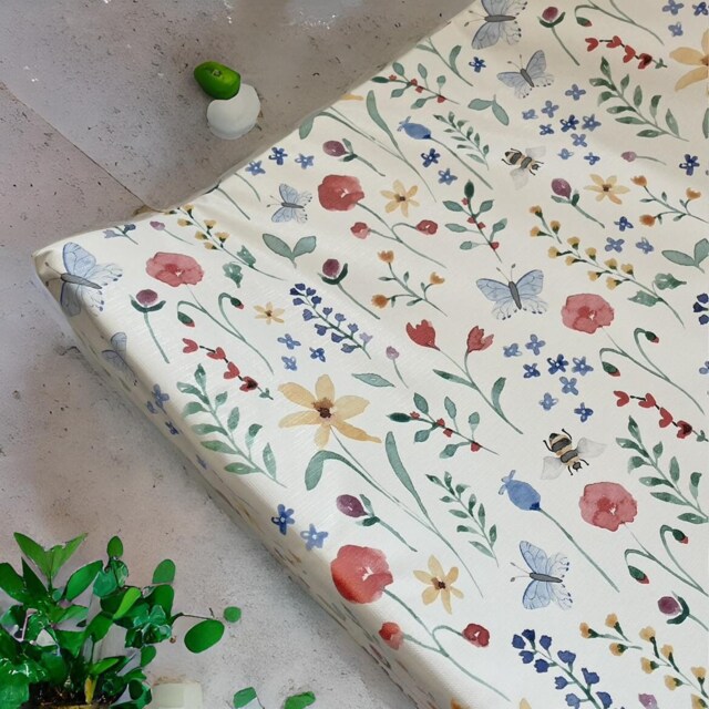 Flower Baby Changing Mat, Wedge Baby Changing Mat, Floral Change Mat - image 1