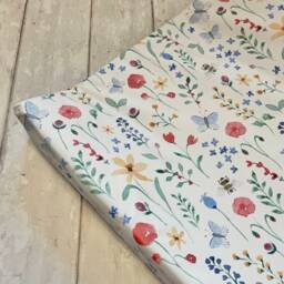 Flower Baby Changing Mat, Wedge Baby Changing Mat, Floral Change Mat - thumbnail 2