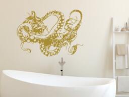 Wall Decals Octopus - Sea Ocean Decal Vinyl Sticker Tentacles Stickers Nursery Bathroom Home Decor Art Murals Eg112 - thumbnail 1