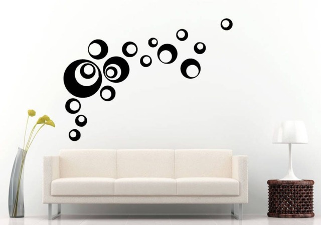 Circles Bubbles Balls Rings Pattern Wall Window Vehicle Sticker Decal Vinyl Fathead Mural Decor Art L2078 - image 1