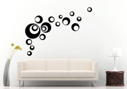 Circles Bubbles Balls Rings Pattern Wall Window Vehicle Sticker Decal Vinyl Fathead Mural Decor Art L2078 - thumbnail 1