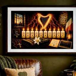 The Ten Candles - 1981 Hunger Strike Memorial Print - Irish Republican Wall Art Long Kesh Tribute - thumbnail 4