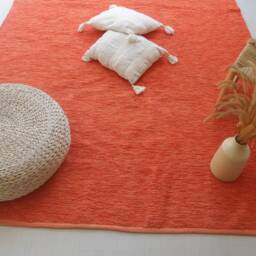 Large Orange Rug 170x240 cm, Area Rug, Living Room Bohemian Kids Contemporary Aesthetic Colored - thumbnail 3