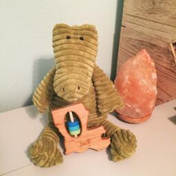 Louisiana State Rattle Modern Wooden Baby Toy - thumbnail 2
