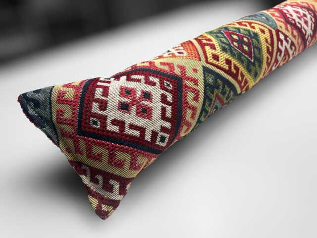 Kilim Tapestry Heavy Draught Excluder - 70-200cm, Weighted Draft Stopper, Windows & Doors - image 1
