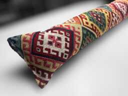 Kilim Tapestry Heavy Draught Excluder - 70-200cm, Weighted Draft Stopper, Windows & Doors - thumbnail 1