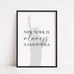 Quote Print - New York Is Always A Good Idea Travel - thumbnail 2