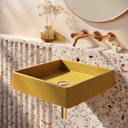 35 Colors - Handcrafted Concrete Wall Mounted Sink Lily Sq
